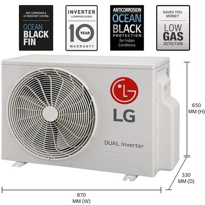 LG 2.0 Ton LS-Q24HNXA1, 3 Star Inverter Split AC