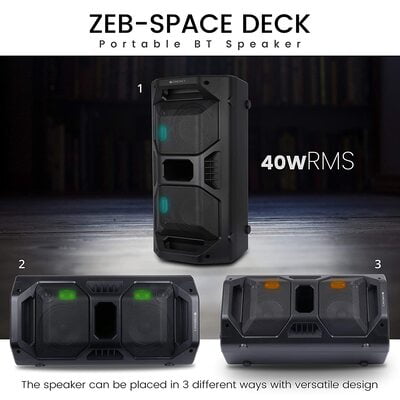 Zebronics Zeb-Space Deck BT Portable Speaker Zebronics Zeb-Space Deck BT Portable Speaker