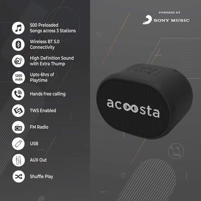 Acoosta Suno Mini Black True Wireless Stereo Dillimall.com Acoosta Suno Mini Black True Wireless Stereo Dillimall.com