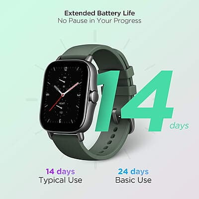 Amazfit GTS 2e Smartwatch, SpO2 & StressMonitor, 1.65 Always-on AMOLED Display,Built-in GPS, Built-in Alexa,14-Day BatteryLife, 90+ Sports Models, 50+ Watch Faces