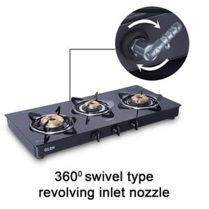 GLEN 1033 GT BB BLK LPG GAS STOVE