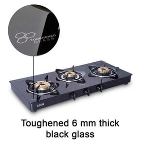 GLEN 1033 GT BB BLK LPG GAS STOVE GLEN 1033 GT BB BLK LPG GAS STOVE