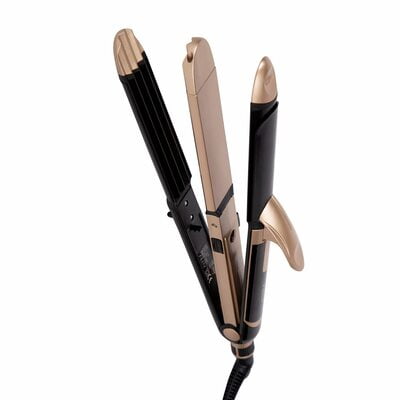 VEGA 3 in 1 Hair Styler, Straightener, Curler & Crimper (VHSCC-01), Black VEGA 3 in 1 Hair Styler, Straightener, Curler & Crimper (VHSCC-01), Black