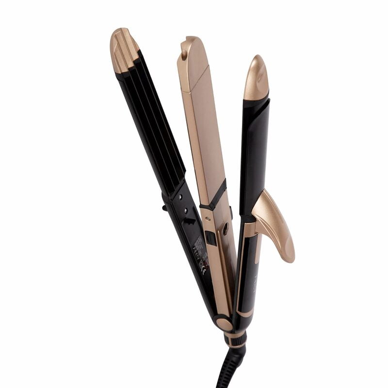 VEGA 3 in 1 Hair Styler, Straightener, Curler & Crimper (VHSCC-01), Black VEGA 3 in 1 Hair Styler, Straightener, Curler & Crimper (VHSCC-01), Black