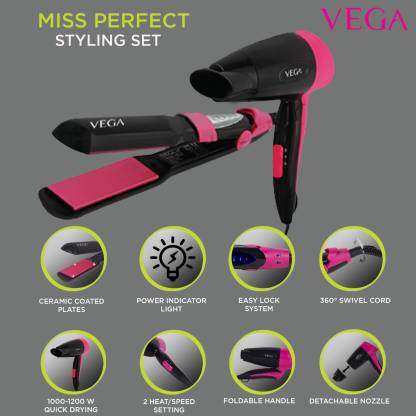 VEGA VHSS-01 Personal Care Appliance Combo (Hair Straightener, Hair Dryer) VEGA VHSS-01 Personal Care Appliance Combo (Hair Straightener, Hair Dryer)