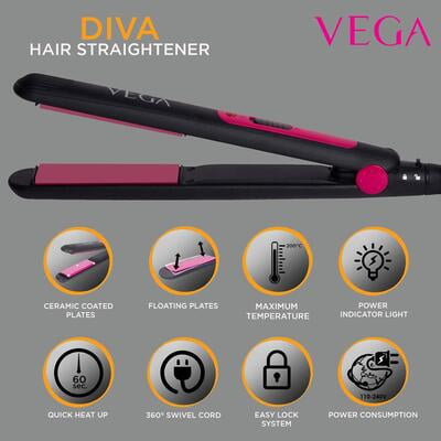 Vega VHSH-17 Diva Flat Hair Straightener