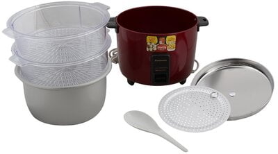 Panasonic Automatic Cooker-Warmer/Steamer/ Rice Cooker SR-WA22H (SS) Double Steam Basket 2.2Ltr Panasonic Automatic Cooker-Warmer/Steamer/ Rice Cooker SR-WA22H (SS) Double Steam Basket 2.2Ltr