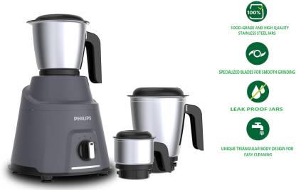 PHILIPS HL7760/00 Avengers 750 Mixer Grinder (3 Jars, Grey) PHILIPS HL7760/00 Avengers 750 Mixer Grinder (3 Jars, Grey)