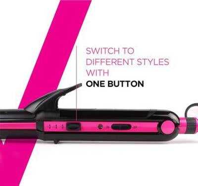 VEGA Keratin 3 in 1 Hair Styler - Straightener, Curler, and Crimper (VHSCC-02) VHSCC-02 Hair Styler (Pink) VEGA Keratin 3 in 1 Hair Styler - Straightener, Curler, and Crimper (VHSCC-02) VHSCC-02 Hair Styler (Pink)