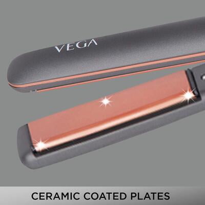 VEGA Glam Shine Hair Straightener With Ceramic Coated Floating Plates & Quick Heat Up (VHSH-24) VEGA Glam Shine Hair Straightener With Ceramic Coated Floating Plates & Quick Heat Up (VHSH-24)