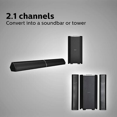 Philips MMS8085B/94 Convertible 2.1 Multimedia Speaker Philips MMS8085B/94 Convertible 2.1 Multimedia Speaker