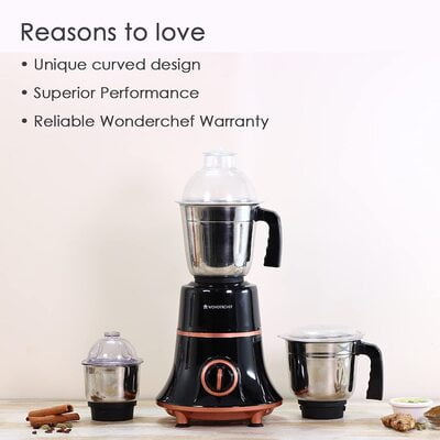 Wonderchef Mixer Grinder Glory 600 Watt Wonderchef Mixer Grinder Glory 600 Watt