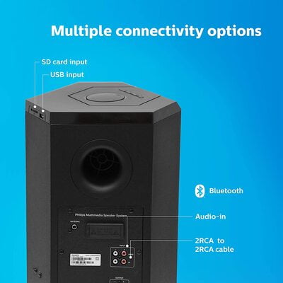 Philips MMS8085B/94 Convertible 2.1 Multimedia Speaker Philips MMS8085B/94 Convertible 2.1 Multimedia Speaker