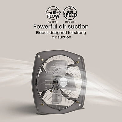 Crompton Greaves Trans Air 225 mm Exhaust Fan Grey Crompton Greaves Trans Air 225 mm Exhaust Fan Grey