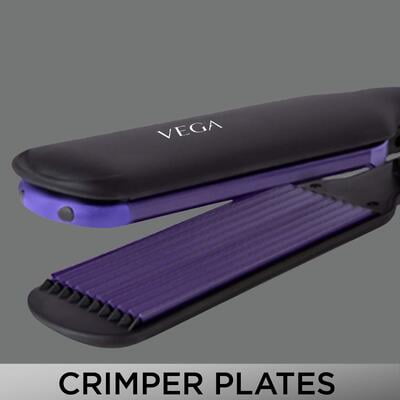 VEGA 2 In 1 Hair Styler - Straightener & Crimper With Ceramic Coated Plates (VHSC-01), Black VEGA 2 In 1 Hair Styler - Straightener & Crimper With Ceramic Coated Plates (VHSC-01), Black