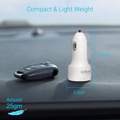 Portronics Car Power Charger Qc With Dual Output Portronics Car Power Charger Qc With Dual Output