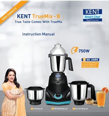 Kent Mixer Grinder Heavy Duty Truemix Kent Mixer Grinder Heavy Duty Truemix