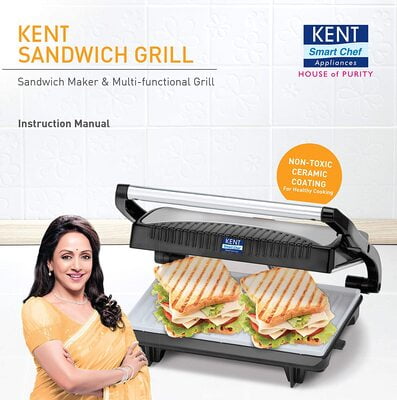 Kent 16025 700-Watt Sandwich Grill (Black)