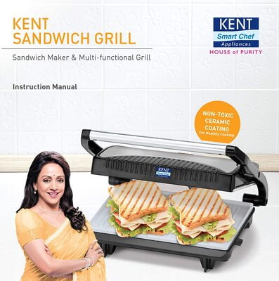 Kent 16025 700-Watt Sandwich Grill (Black) Kent 16025 700-Watt Sandwich Grill (Black)