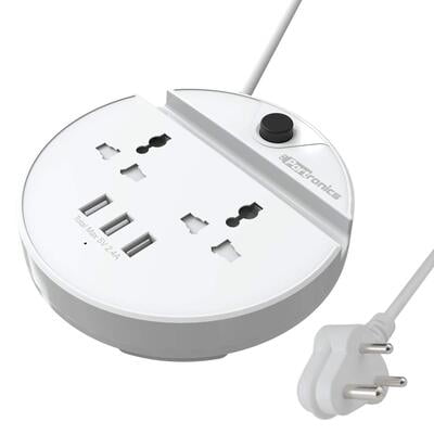 PORTRONICS POWER BUN -WHITE (POR 739) Dillimall.com