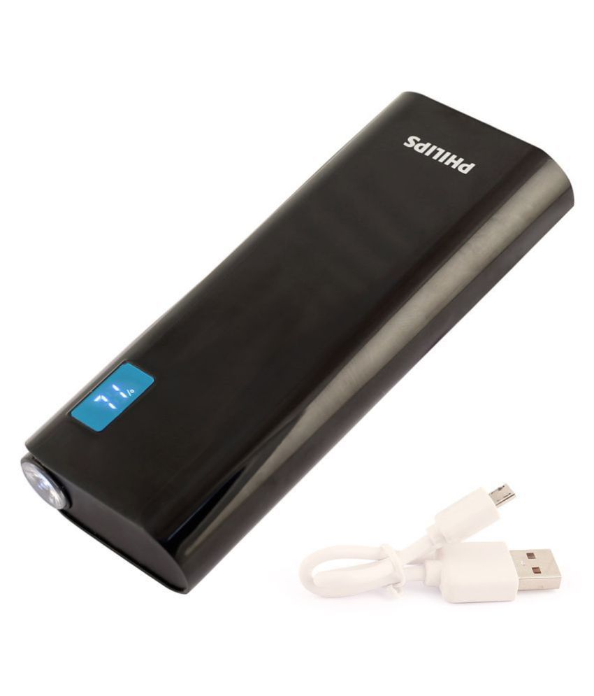 PHILIPS POWER BANK 10000MAH DLP 100160 BLACK PHILIPS POWER BANK 10000MAH DLP 100160 BLACK