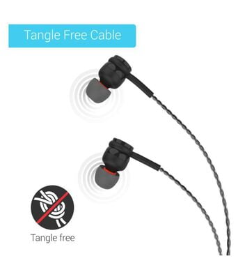 PORTRONICS EARPHONE CONCH GAMA-BLACK POR1025