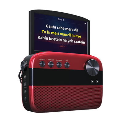 Saregama Carvaan Karaoke - Portable Music Player 5000 songs, FM/BT/AUX Saregama Carvaan Karaoke - Portable Music Player 5000 songs, FM/BT/AUX