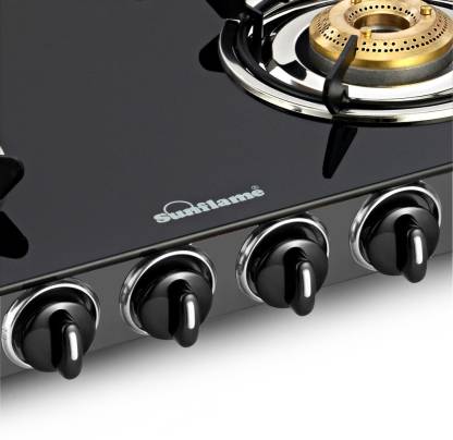 Sunflame Gas Stove 4 Burner Glass Top Desire BK Dillimall.com Sunflame Gas Stove 4 Burner Glass Top Desire BK Dillimall.com