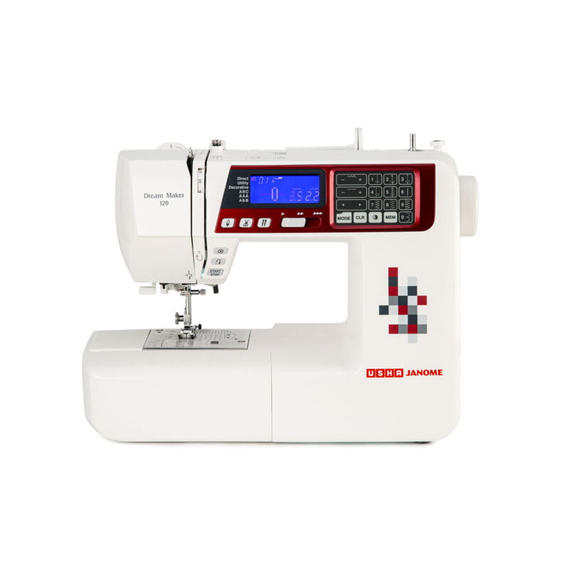 USHA Dream Maker 120 Computerised 35-Watts Sewing Machine