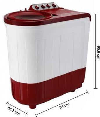 Whirlpool Mashing Machine Ace 8 Kg Sup Coak Coral Red