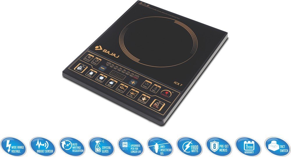BAJAJ MAJESTY INDUCTION COOKER ICX 7 Dillimall.com BAJAJ MAJESTY INDUCTION COOKER ICX 7 Dillimall.com