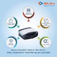 Bajaj Majesty Sandwich Toaster New SWX 8