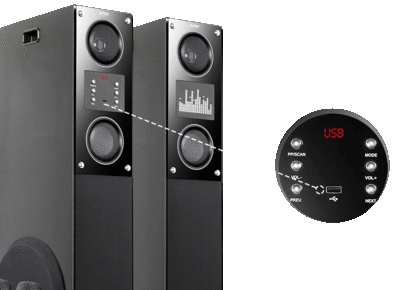 Intex TW XH 15000 FMUB (Dual) 2.0 Channel Multimedia Speaker