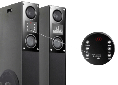 Intex TW XH 15000 FMUB (Dual) 2.0 Channel Multimedia Speaker Intex TW XH 15000 FMUB (Dual) 2.0 Channel Multimedia Speaker