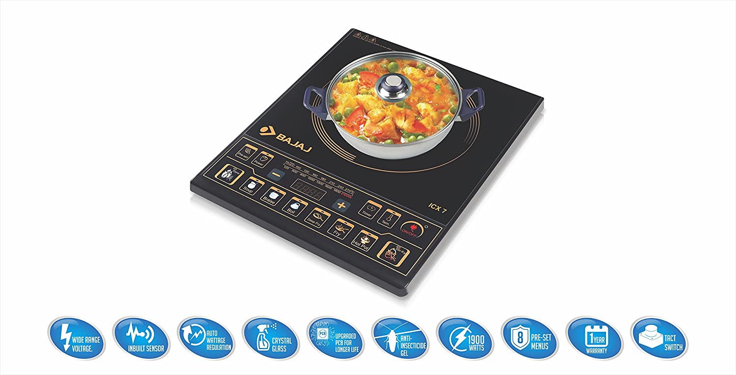BAJAJ MAJESTY INDUCTION COOKER ICX 7 Dillimall.com BAJAJ MAJESTY INDUCTION COOKER ICX 7 Dillimall.com