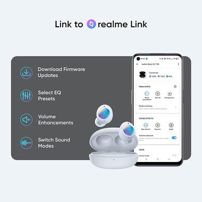 REALME BUDS Q 2 GREY TWS EARPHONE REALME BUDS Q 2 GREY TWS EARPHONE
