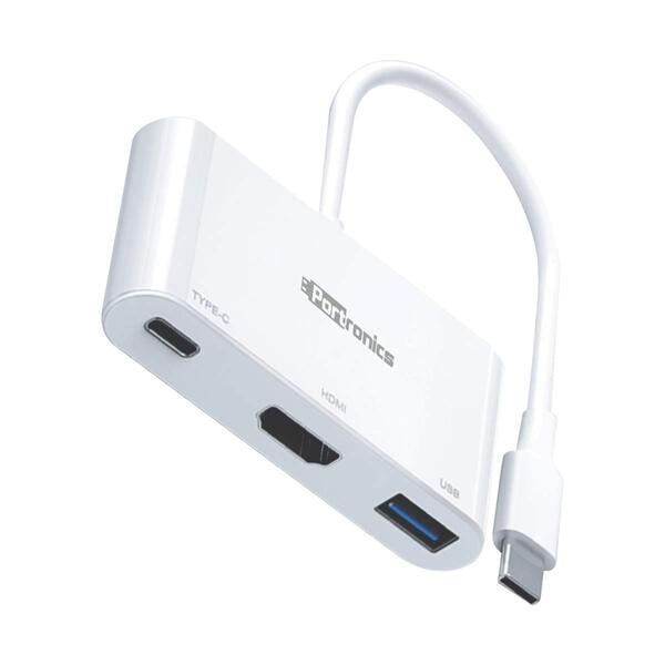 PORTRONICS C KONNECT MULTIPORT HUB WITHE HDMI- WHITE (1041) PORTRONICS C KONNECT MULTIPORT HUB WITHE HDMI- WHITE (1041)