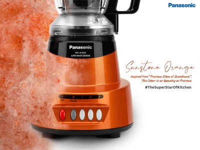 Panasonic Elements Super Mixer Grinder MX-AV425 (Sunstone Orange)