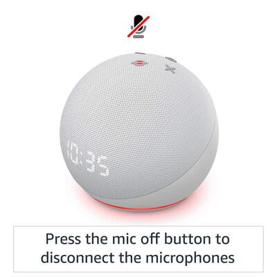 Echo Dot 4th Gen Smart Speaker With Clock and Buit In Alexa