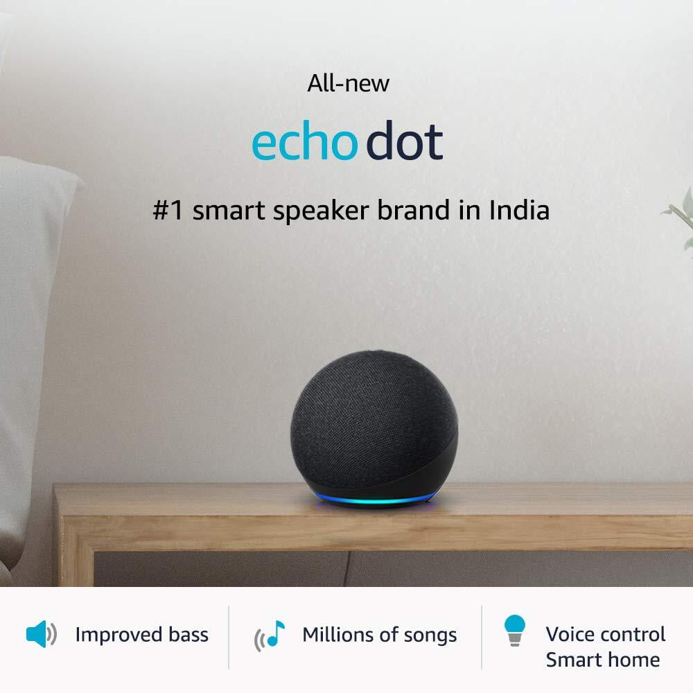 Echo Dot (4th Gen, 2020 release) 1 smart speaker brand in India with