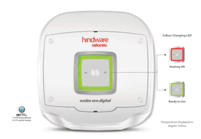 HINDWARE ATLANTIC ONDEO EVO DIGITAL GEYSER HINDWARE ATLANTIC ONDEO EVO DIGITAL GEYSER