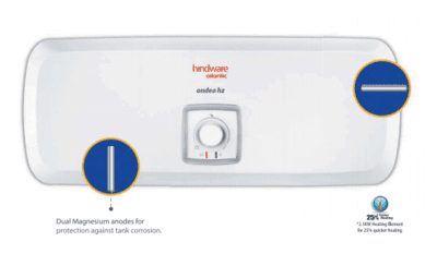 HINDWARE ATLANTIC ONDEO HORIZONTAL GEYSER HINDWARE ATLANTIC ONDEO HORIZONTAL GEYSER