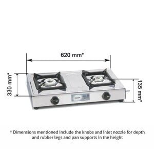 g01 GLEN 1020 SS AL LPG GAS STOVE Dillimall.com