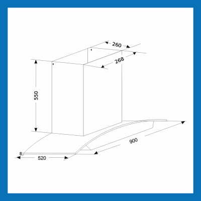 GLEN 6066 SS AUTO CLEAN 90CM 1200M GLEN 6066 SS AUTO CLEAN 90CM 1200M
