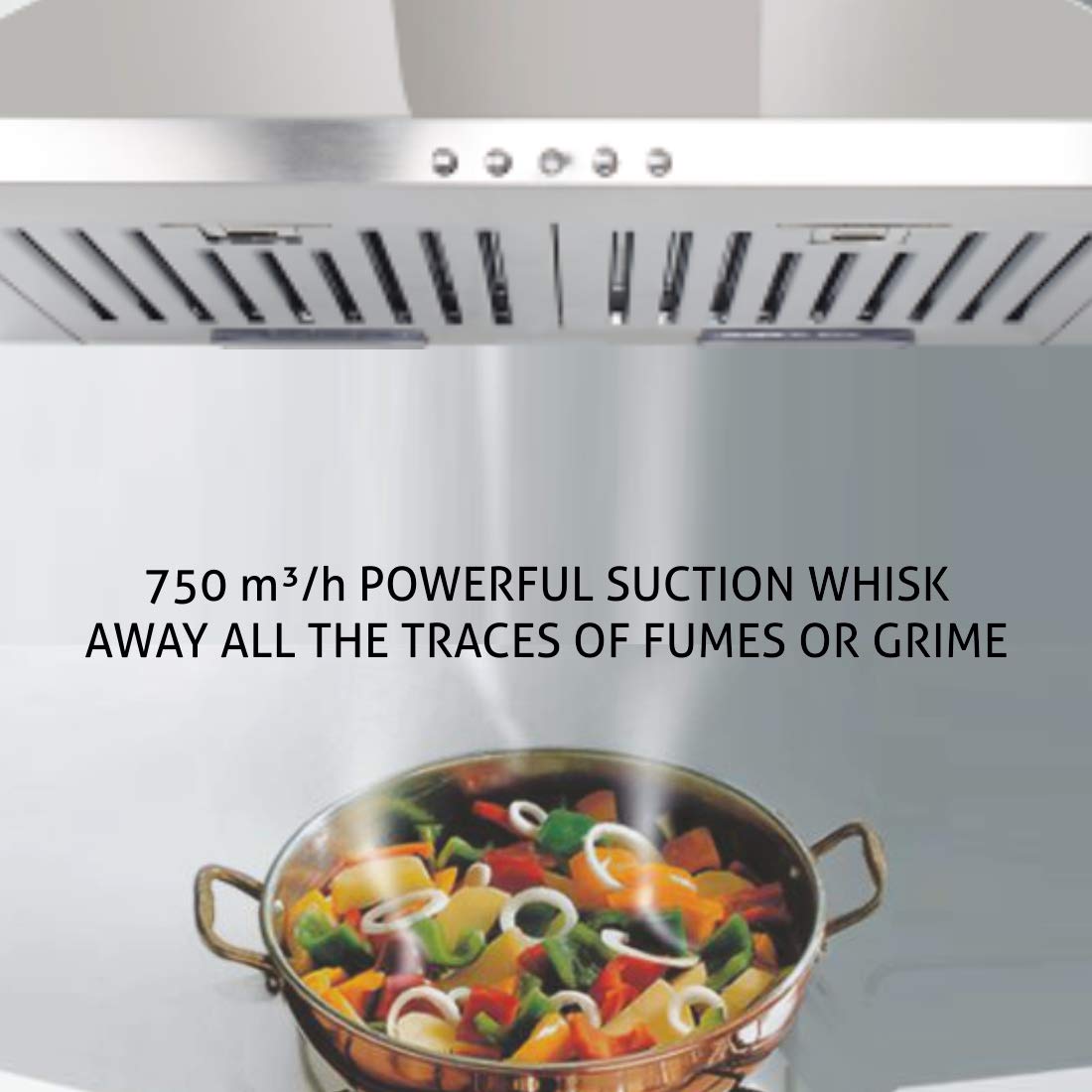GLEN COOKER HOOD 6075 SS 60cm 750M BF LTW GLEN COOKER HOOD 6075 SS 60cm 750M BF LTW