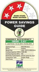 GODREJ WAC 1.0TON 3STAR 12DTC3WSA GODREJ WAC 1.0TON 3STAR 12DTC3WSA