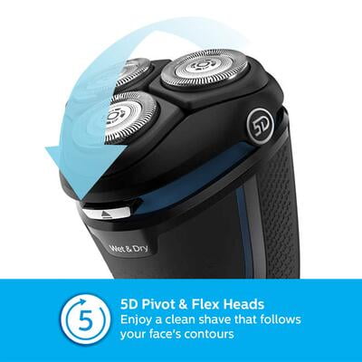 Philips Cordless Electric Shaver S3122/55, 5D Pivot & Flex Heads, 27 Comfort Cut Blade Philips Cordless Electric Shaver S3122/55, 5D Pivot & Flex Heads, 27 Comfort Cut Blade