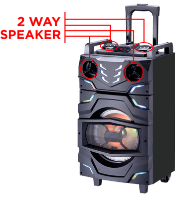Intex T-300 TUFB Bluetooth Trolley Speaker Intex T-300 TUFB Bluetooth Trolley Speaker