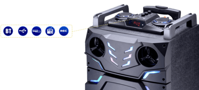 Intex T-300 TUFB Bluetooth Trolley Speaker Intex T-300 TUFB Bluetooth Trolley Speaker