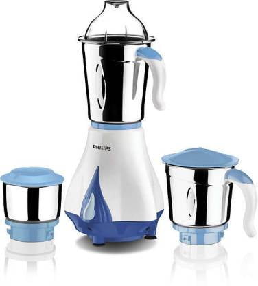 PHILIPS HL7511 Mixer Grinder, 550W, 3 Jars (Blueberry and Bright White)